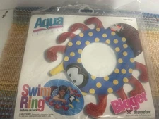 Vintage 1997 Aqua Swim Ring Bigger 32” 