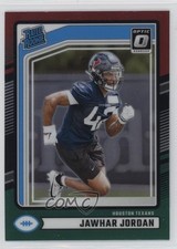 2024 Donruss Rated Rookie Optic Preview Red & Green Prizm Jawhar Jordan #390 0c4