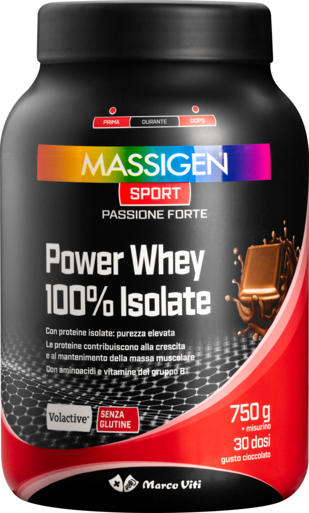 Offerta Massigen Power Whey Isolate Cioccolato 750g - 30 Dosi Prezzo - 1