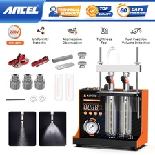 ANCEL JC200 Dual Channel Fuel Injector Cleaner and Nozzle Performance Analyzer
