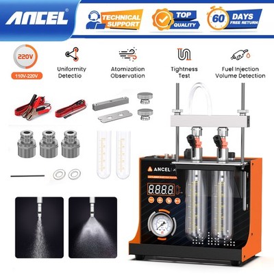 ANCEL JC200 Dual Channel Fuel Injector Cleaner and Nozzle Performance Analyzer