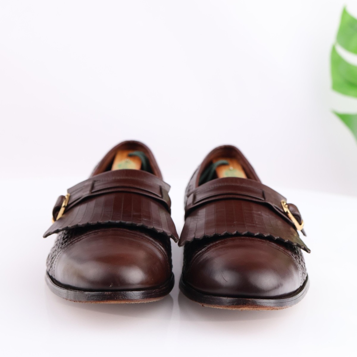 Allen Edmonds Monterey Kiltie & Braided Brown Leather Loafer 10.5 C Allen Edmonds Men Montague Loafer Size 10.5 D Brown Kiltie  main image 3