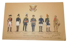 1923 General MaGruder Uniforms of the US Army Hand Painted Plate