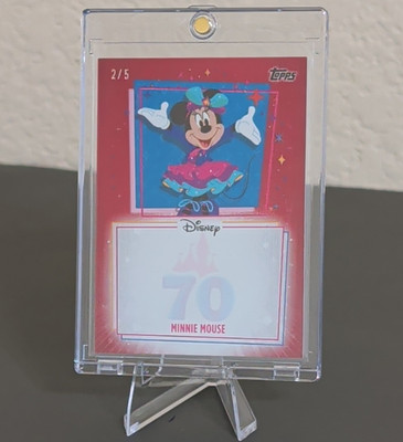 Topps Disneyland 70th Minnie Mouse Autograph Opportunity UA-MNM 2/5 VeryRare SSP