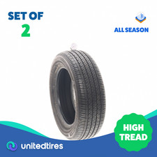 Set Of 2 Used 20560r16 Bridgestone Ecopia Ep422 Plus 92h - 9.532