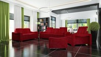 Garnitur Stoffsofa 3+2+1 Wohnlandschaft Sofagarnitur Textil Polster Couch Sofa !