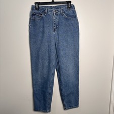 Vintage Chic Mom Jeans Women  s Blue Broken In Denim Petite, Size 6p