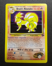 Brock's Ninetales Holo 3/132 Gym Challenge Carta Pokemon Inglese NM