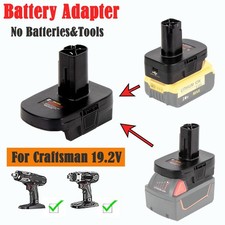 Adapter For Dewalt/For Milwaukee Lithium Battery to For Craftsman 19.2V C3 Tools