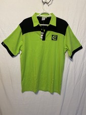 Image of Rockwell Tri-Blend Polo - Green and black Large Golf Casual Performance Logo