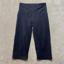 Spanx Shapewear Capri Pants Womens XL Black High Rise Seamless 5061 Yoga Gym
