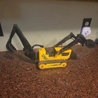 Vintage Metal Tonka T-6 Track Front End Loader / Backhoe Bulldozer #810659