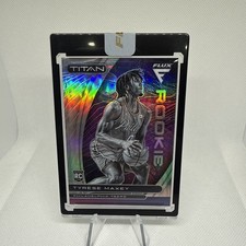 Tyrese Maxey RC 2020-21 Silver Prizm Panini Flux Titan Encased Rookie RC SP # 20
