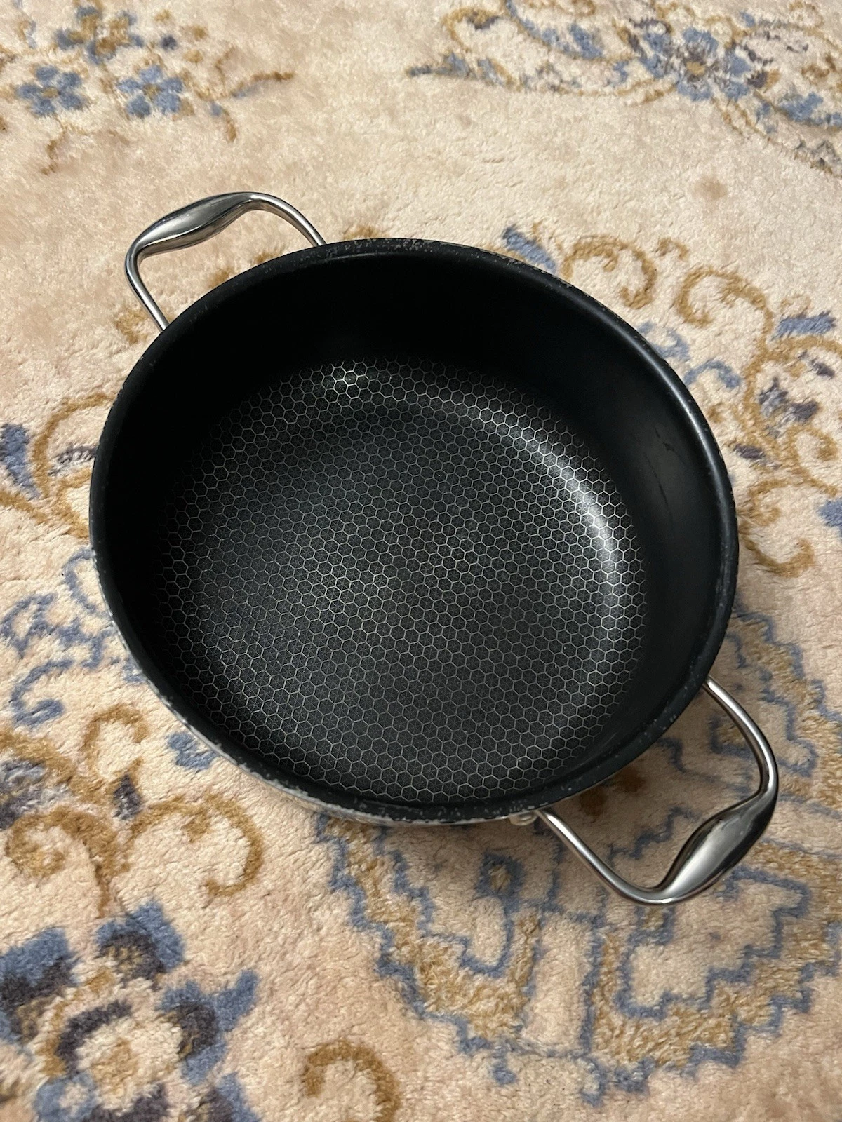 Frieling Black Cube BC524 9-1/2 Inch 4 Quart Stainless/Nonstick Chef's Pot Pan