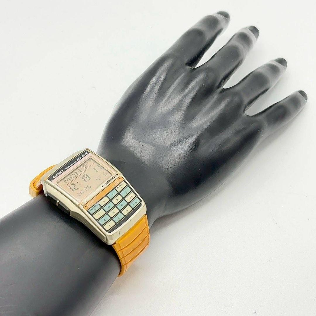 Casio Retro Data Bank Men's Yellow Excellent Working Watch Rare