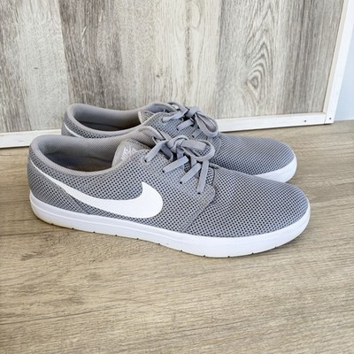 Nike SB Portmore II Ultralight Gray Skate Shoes Men's 11 Skateboarding Sneaker ￼