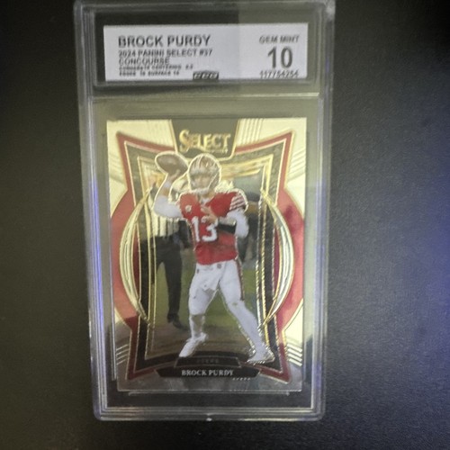 Panini 2024 Select Brock Purdy #37 Concourse 49ers CGC Graded Card