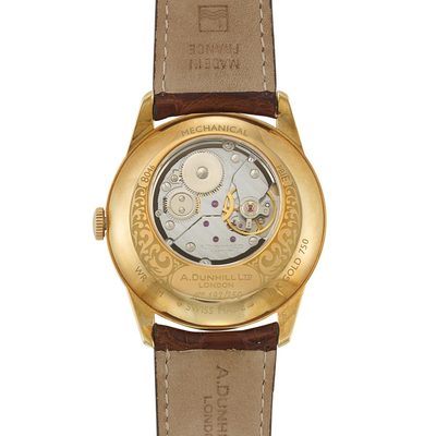DUNHILL X-CENTRIC 18K YELLOW GOLD WATCH LIMITED EDITION BOX AND