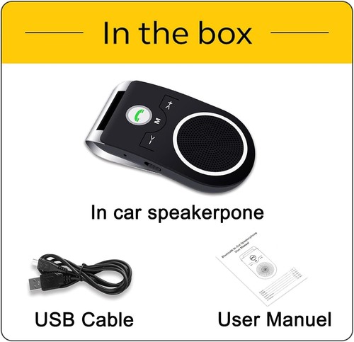 Kit Voiture Bluetooth Mains Libres, Haut-Parleur Voiture Anti Bruit Bluetooth 5.0 - Photo 8 sur 8