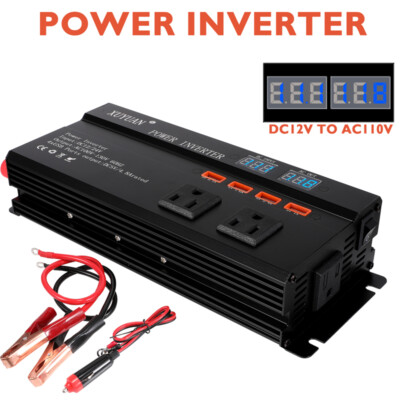 Onduleur 12V/24V Vers 110V 3000W/4000W - Haute Puissance - Neuf - Chine