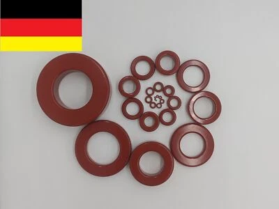 10 x Original Amidon Eisenpulver Ringkern Typ T68-2 rot/Frequenzbereich 1-30 MHz