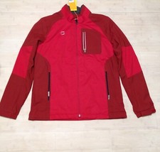 Korean Louis Castel Womens Full Zip Logo Red Windbreaker Golf Trail Jacket S