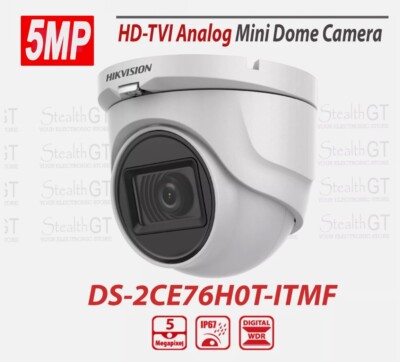 Hikvision 5MP Dome Camera DS-2CE76H0T-ITMF 5MP HDTVI 2.8mm IR 30m Weatherproof