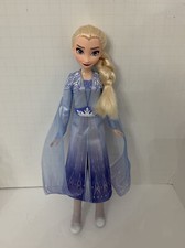 Disney Frozen 2 Elsa Fashion Doll Light Blue Dress Ice Clear Boots