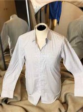 uniqlo S Slim Fit 100% Cotton Long Sleeves Tailored Button Up Checkered Pockets