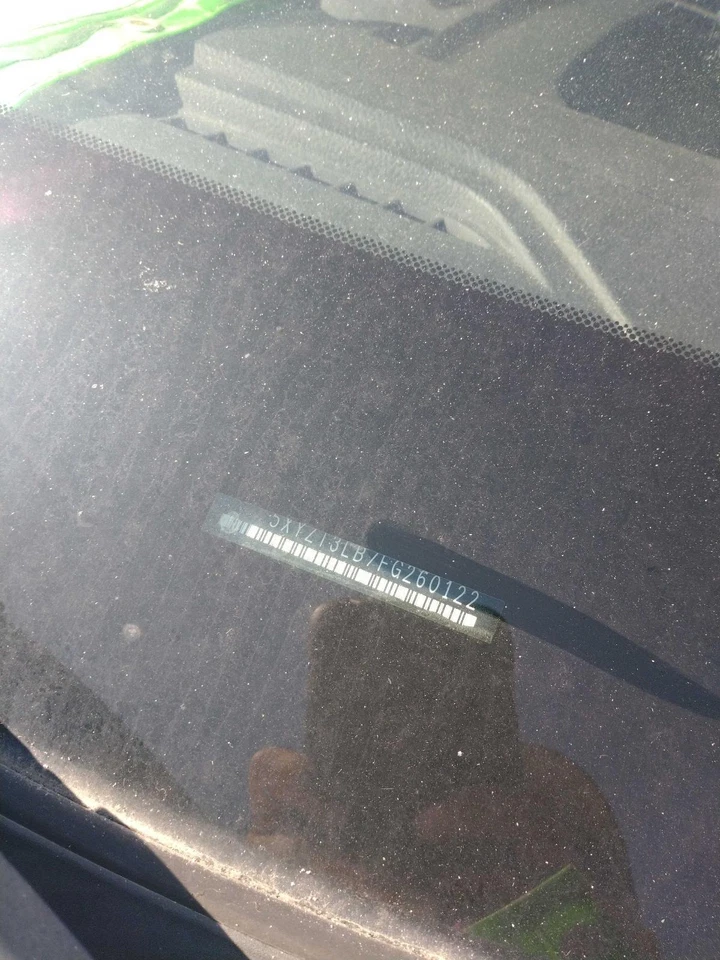 2015 Hyundai Santa Fe Left Door Mirror Assembly - White, Used, 121k Miles - Изображение 4 из 4