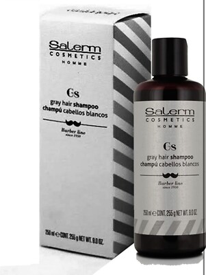 SALERM HOMME Gray Hair Shampoo Gs Barber Line -250ml/9.0oz.