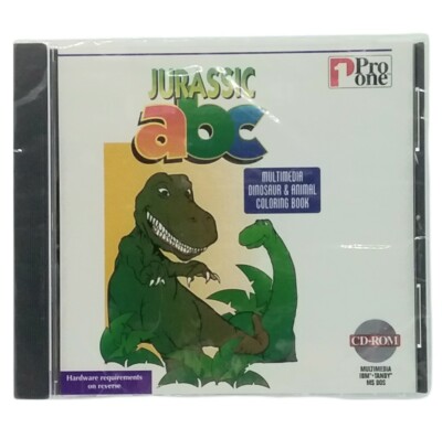Jurassic ABC PC CD-ROM 1995 Pro One Software New