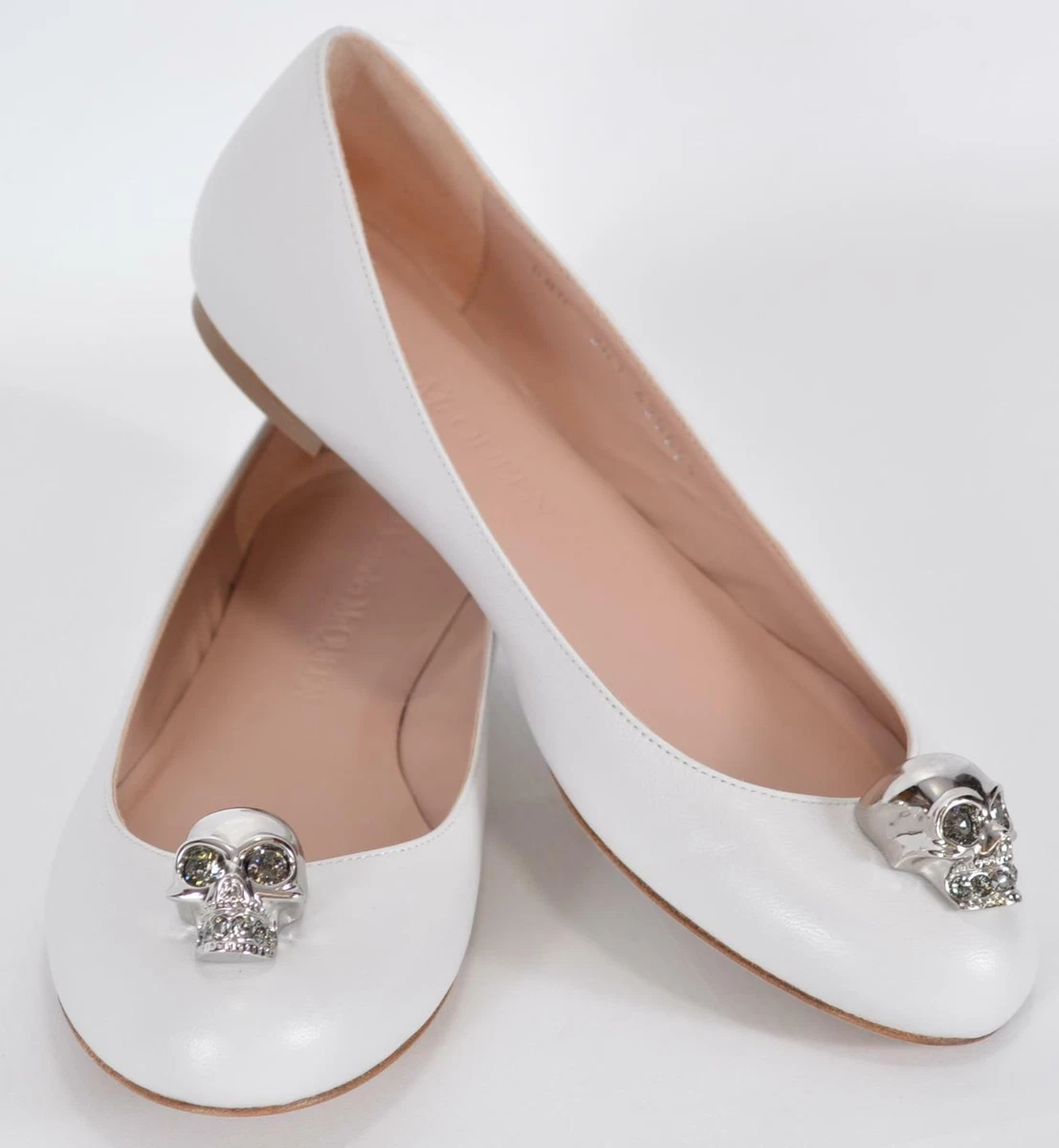 Alexander mcqueen skull sales flat shoes