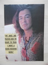 Ian Gillan "Deep Purple" autograph signed A4 magazine image