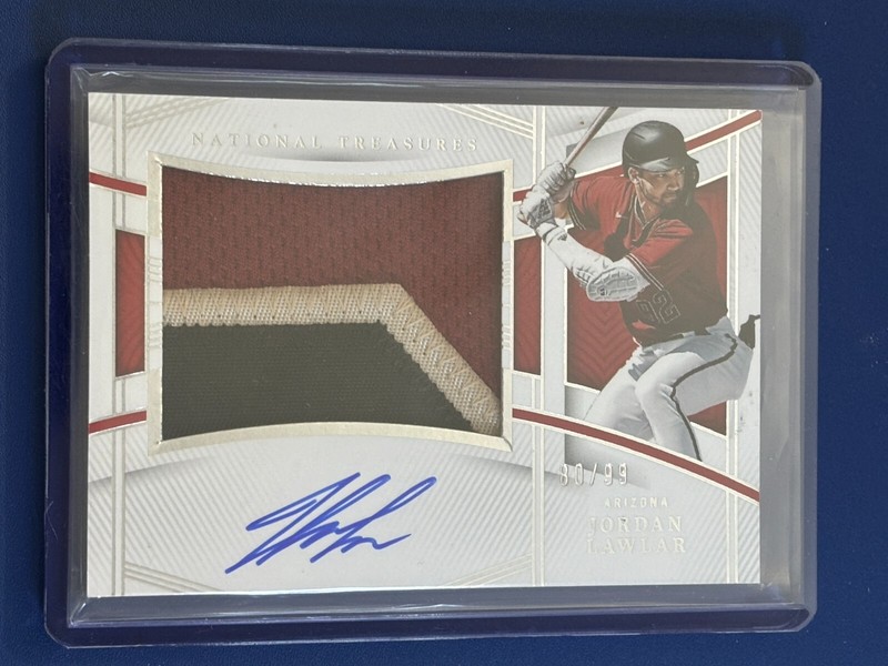 ⚾ 2023 Panini National Treasures Baseball Auto Patch #162 Jordan LAWLAR #'d/99 ⚾