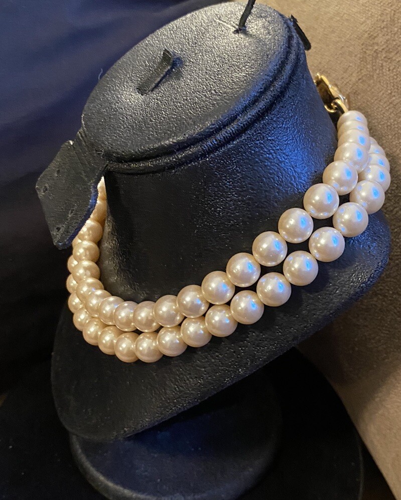 Vtg Signed KJL Kenneth Jay Lane Avon Faux Pearl L… - image 6
