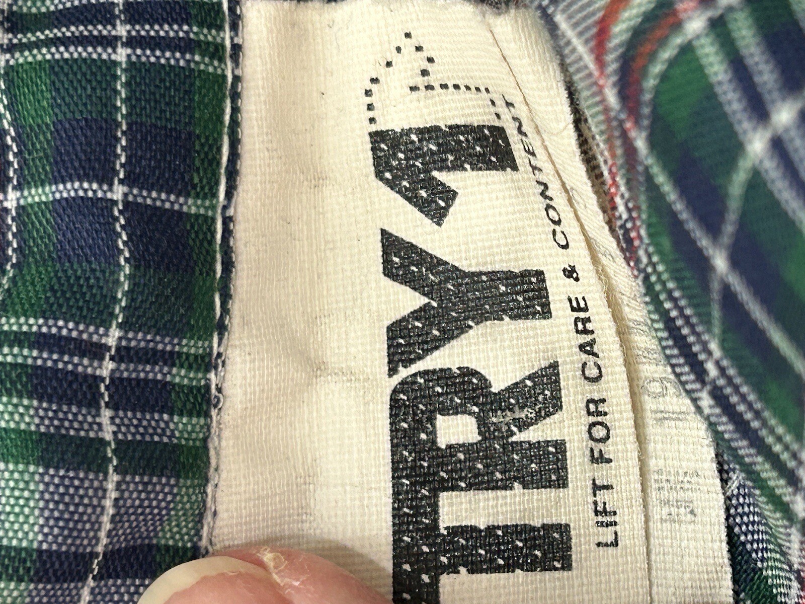 Vintage Plaid Ruffled Button Down Small Academia - image 8