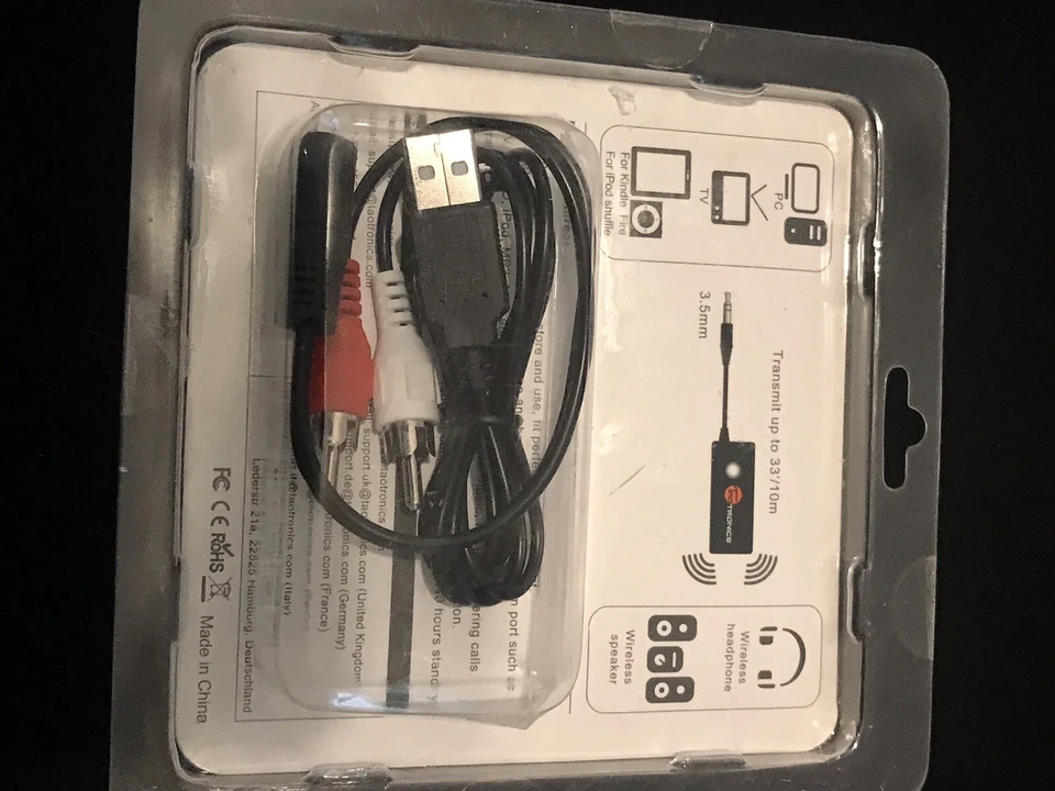 Tao Tronics Portable Wireless Stereo Transmitter NEW SEALED - Image 2 of 3