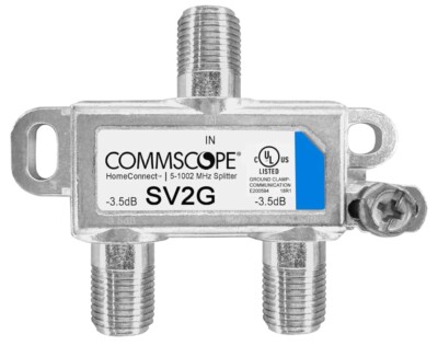 CommScope SV-2G 2-way Splitter 5-1000mhz + Coax cable