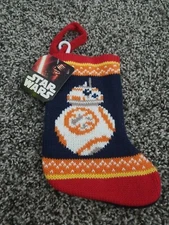  BRAND NEW WITH TAGS Star Wars BB-8 Mini Knit Stocking 8"