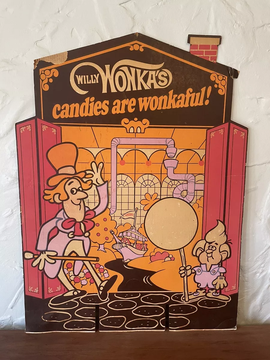 Vtg 1971 Willy Wonka Quaker Candy Original Store Display Oompas