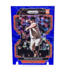 2022 Panini Prizm Blue Wave Prizm /60 Kervin Castro #34 Rookie RC