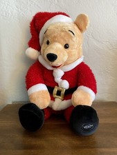 Disney Store Exclusive Christmas Winnie The Pooh Santa Claus Plush Toy 18" Doll