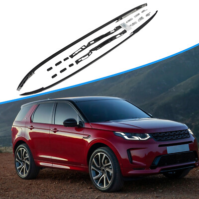 Fit for 2015-2024 Land Rover Discovery Sport Black Roof Rack Side Rails Bar