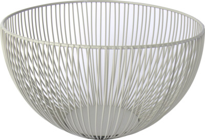 MODERNER*Obstkorb*Schale*Korb*Wire Basket*grey*grau*Metall*25x14cm*