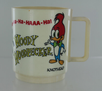 Vintage Deka Cup - Woody Woodpecker with Splinter & Knothead - Walter Lantz