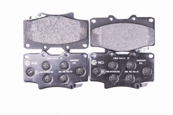 Hella 8DB 355 016-871 Bremsbelagsatz, Scheibenbremse FüR Toyota-image