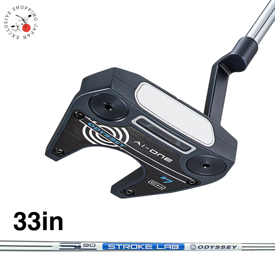 Odyssey Ai-ONE #7 CH Mallet Putter 33" STROKE LAB 90 Steel Shaft Men Crank Hosel