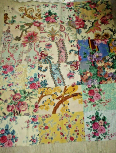 Textiles du XIXe siècle en patchwork