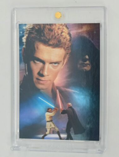 2002 Topps Star Wars Attack Of The Clones #8 carte feuille d'argent ANAKIN SKYWALKER  - Photo 1/2